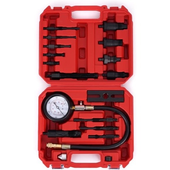 Diesel Engine Cylinder Compression Tester Kit Automotive Tool Set - Picture 1 of 4
